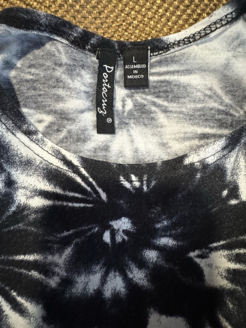 Portocruz Black & White Tie-Dye Dress With Pockets. - Picture 7 of 8